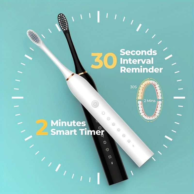 Rechargeable Automatic Ultrasonic Soft Fur Universal Electric Toothbrush for Adults