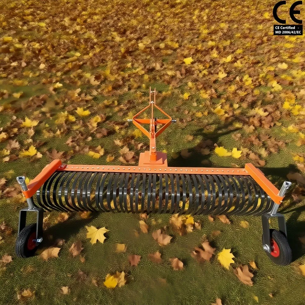 Agricultural Implements Agricultural Tool Tractor Mounted Garden Landscape Rake 3PT Hay Rake Leaf Rake