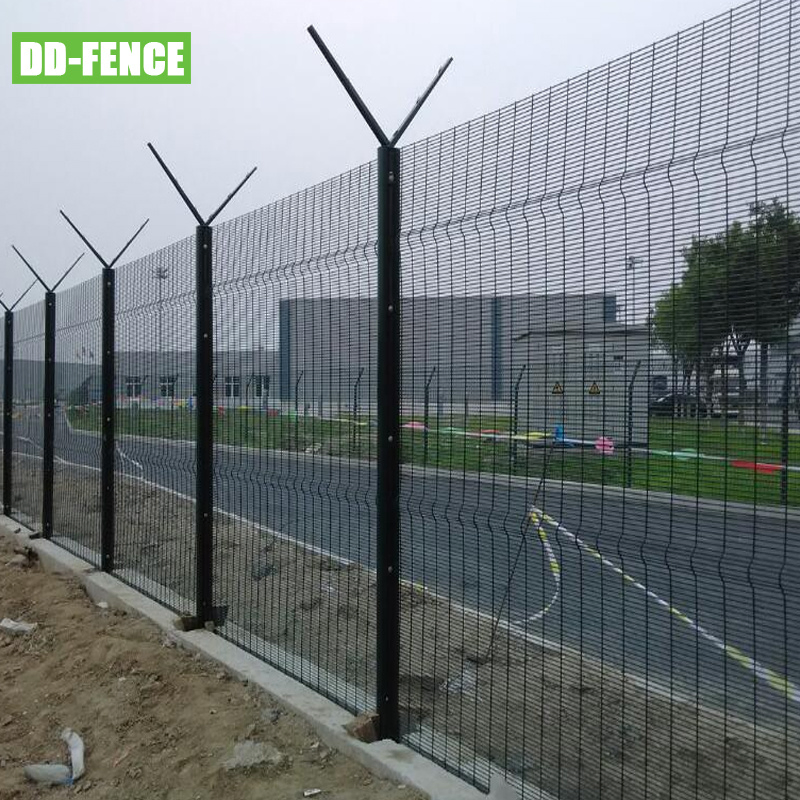 Powder Coated Galvanized 358 Anti Climb High Security Fence Panel for Industrial Commercial Residential Airport Boundary Railway Power Station