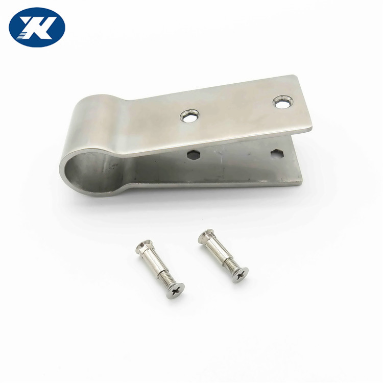 Stainless Steel Cubicle Fittings Public Toilet Cubicle Partition Upper Panel Holder