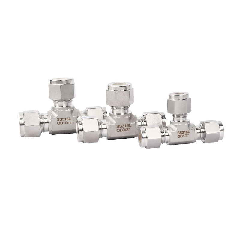 Tobo High Quality 304 316 Stainless Steel Union Tee Tube Fittings