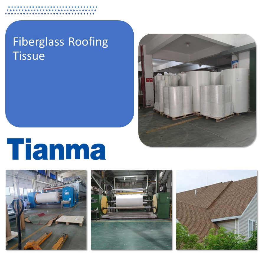 Fiberglass Roofing Tissue Veil (S-RM Mat) --No Yarn