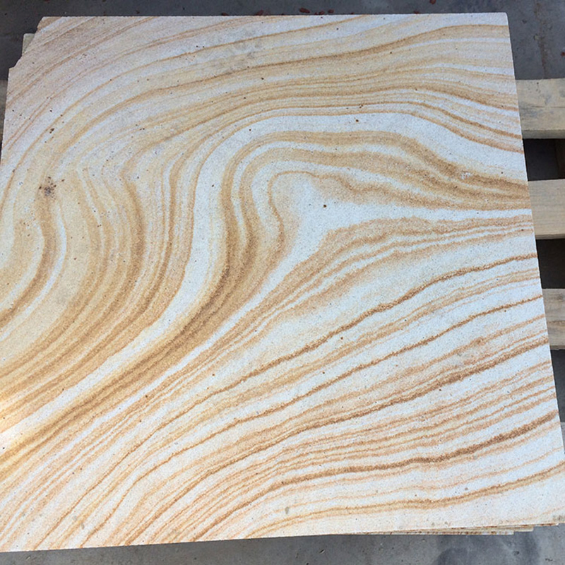 Wood-Grain Sandstone for Outdoor Wall Cladding