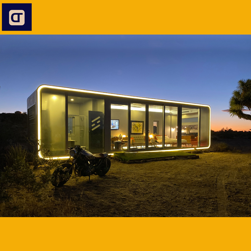 High-Quality Portable Environmental Protection, Waterproof, Fireproof and Wind Resistant Prefabricated Space Capsule Apple Cabin