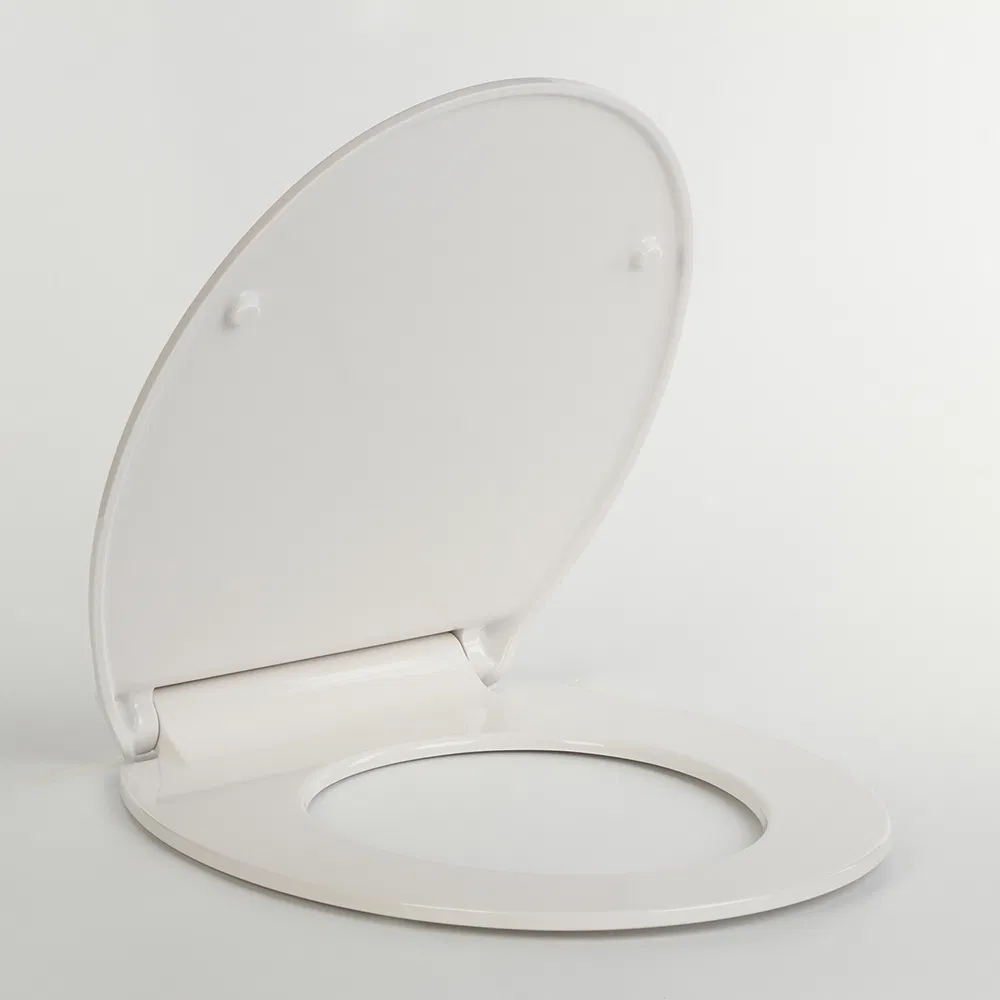 Premium U-Shaped Toilet Seat for Bathrooms with Patented Design (Soft-Close Feature)
