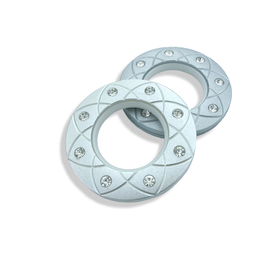 Good Quality 80 mm Crystal Lotus ABS Curtain Ring Unique and Novel Delicate Curtain Ring