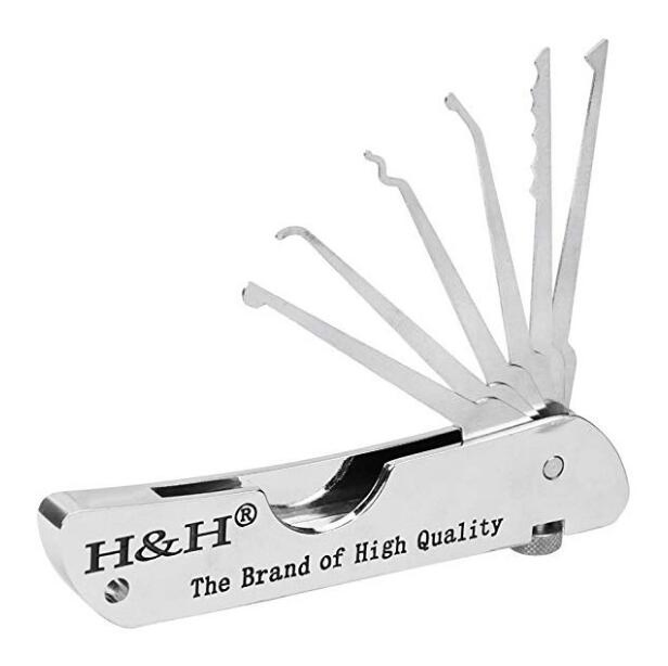 Yh9121 Foldable Door Lock Opener Locksmith Tool Lock Pick Set