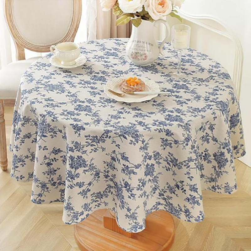 Custom Pastoral Round Table Cloth Pastoral Round Tablecloth
