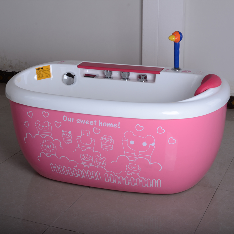 Детская ванна овальная акриловая с гидромассажем
