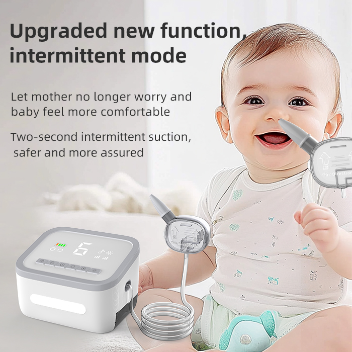 6 Adjustable Suction Level Quick Nose Cleaner Electric Split Nasal Aspirator