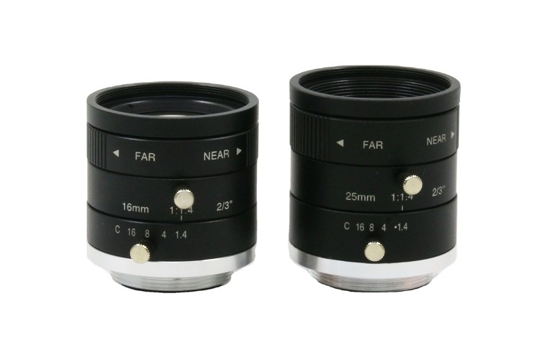 Объектив F1.4 16mm C-Mount для машинного зрения