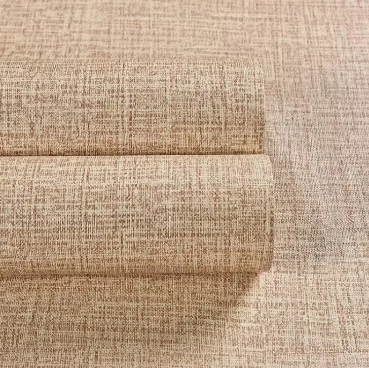 Durable Linen Texture Foam Wall Sticker Self-Adhesive Removable Home Decor