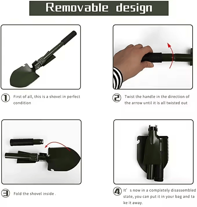Folding Shovel Foldable Outdoor Survival Camping Shovel