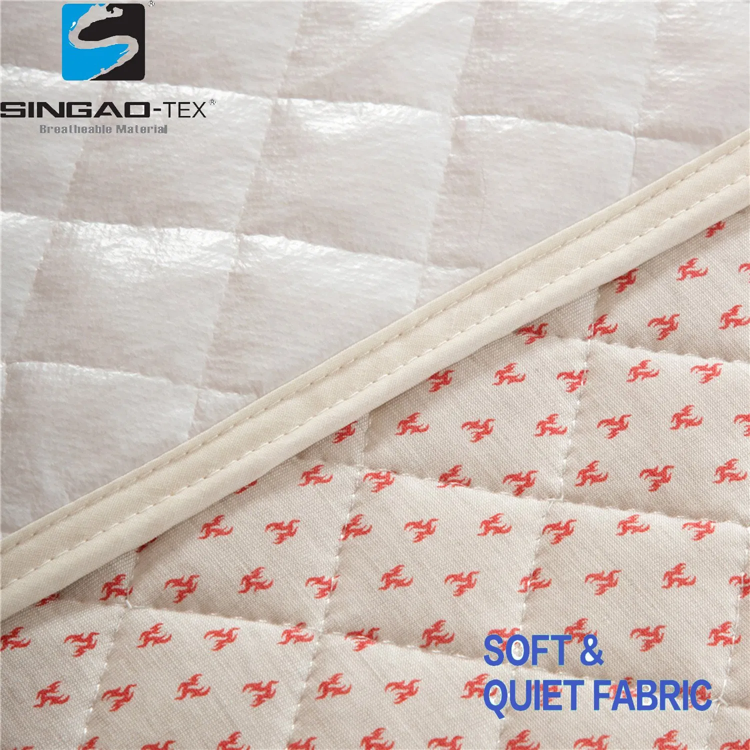 Knitted Printing Waterproof Mattress Cover Mattress Protector for Home Durable Washable