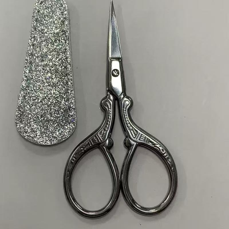 Factory Wholesale Vintage Household Embossed Small Phoenix Scissors Craft Beauty Small Scissors
