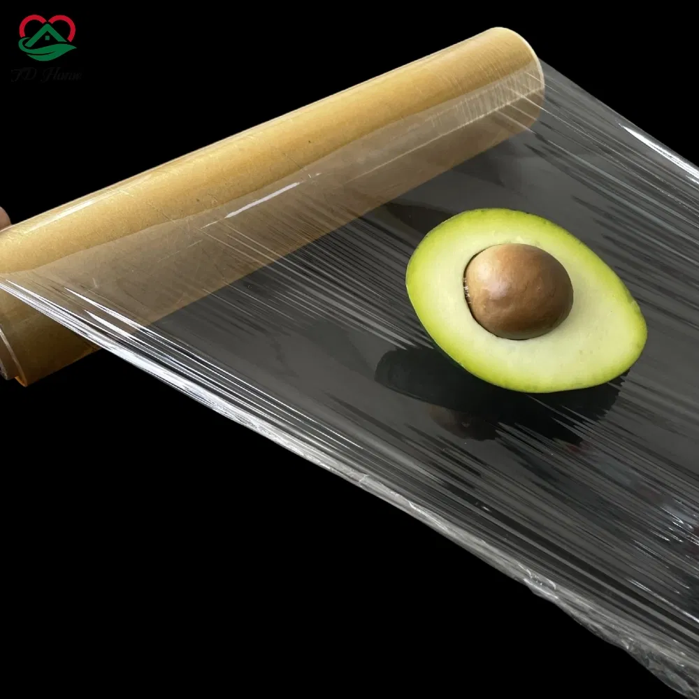 Transparent Plastic Transparent Environment PVC Cling Film for Food Supermarket