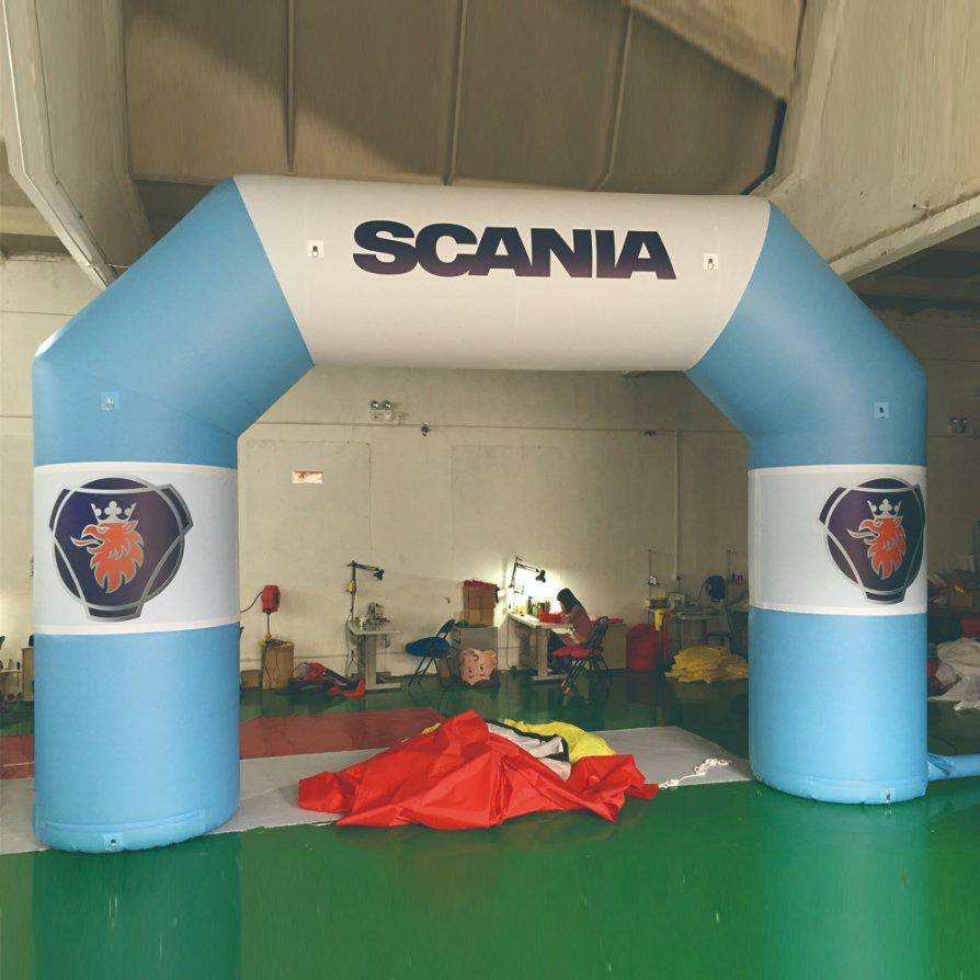 Durable Inflatable Soccer Team Logo Arch for Stadiums