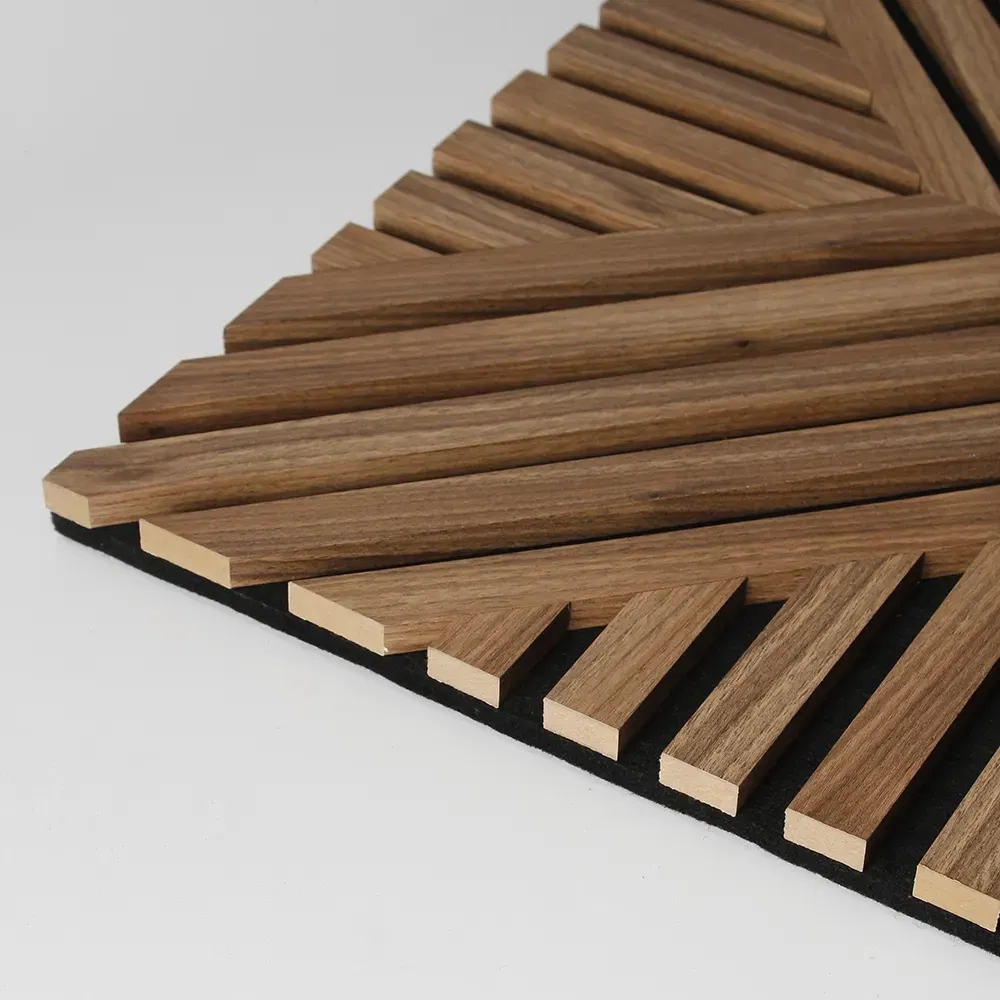 Hot Sale 60X60cm 2024 New Design Wood Veneer Acoustic Wall Panels Soundproof Supermarkets Home Office Interior Wall Decoration