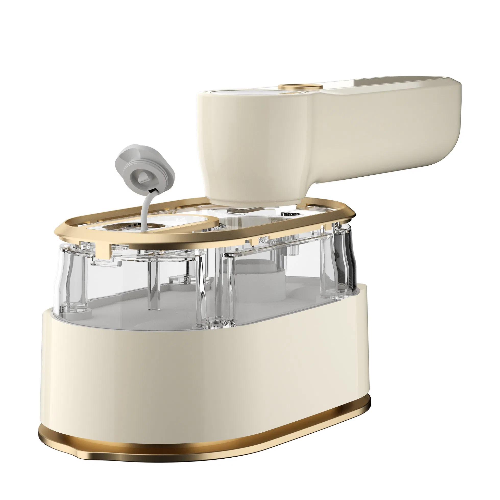 Longbank Portable Mini Electric Iron Continuous Steam Output Stainless Steel Soleplate Anti-Dry-Burning Handheld Garment Steamer