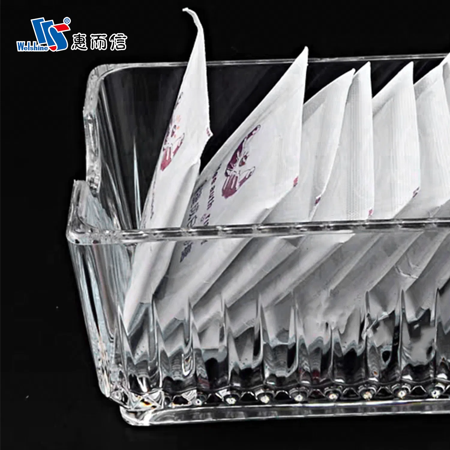 Organizer Plastic Storage Clear Acrylic Box for Sugar Condiment Accessories Holder