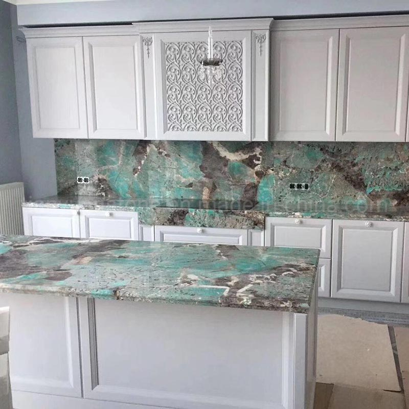 Amazon Green Marble Kitchen Countertops