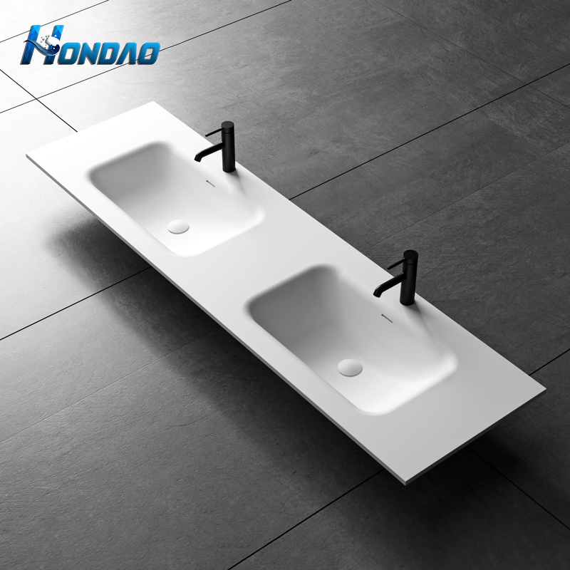 Modern Sanitaryware Bathroom Kitchen Artificial Stone Solid Surface Wash Basin