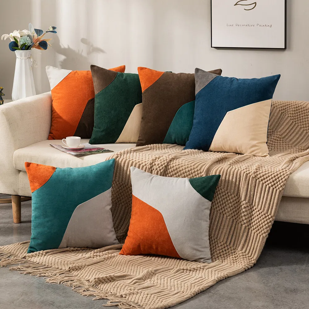 New Cushion Cover Office Sofa Back Bed Car Pillowcase, New Fashion European Luxury Jacquard Pillow Case