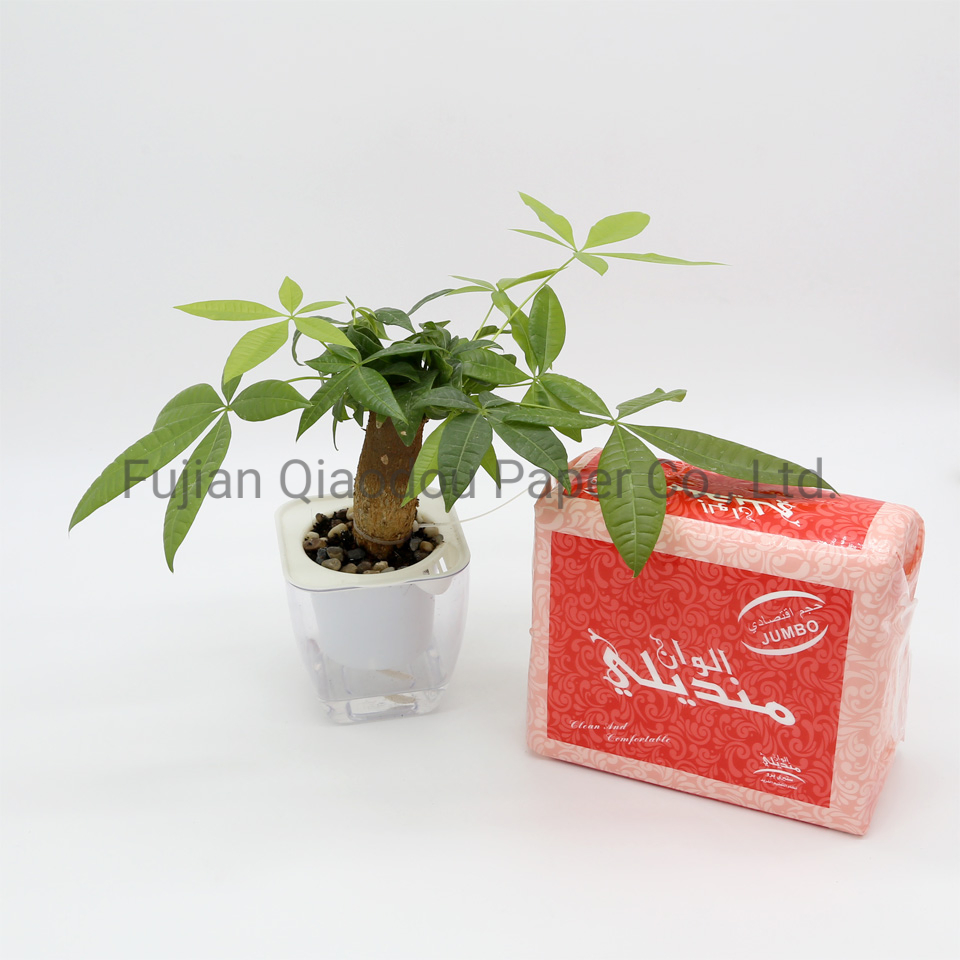 Eco-Friendly Embossed Logo Quality Mixed Wood Pulp Hand Towel Tissue Paper