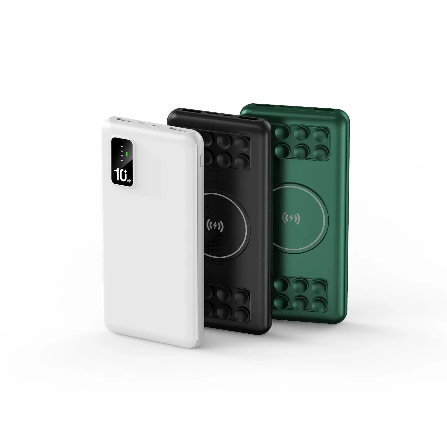 Factory Multifunctional 10000mAh Wireless Power Bank with Suction Cup Charger