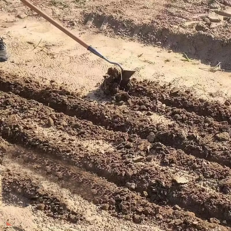 High Hardness Triangular Garden Hoe Professional Agricultural Tool for Farming Trenching Ridging