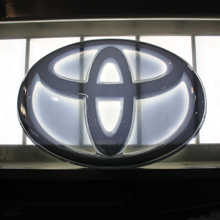3D Auto Sign Vacuum Forming Badge Sticker Decal ABS Chromed Car Logo