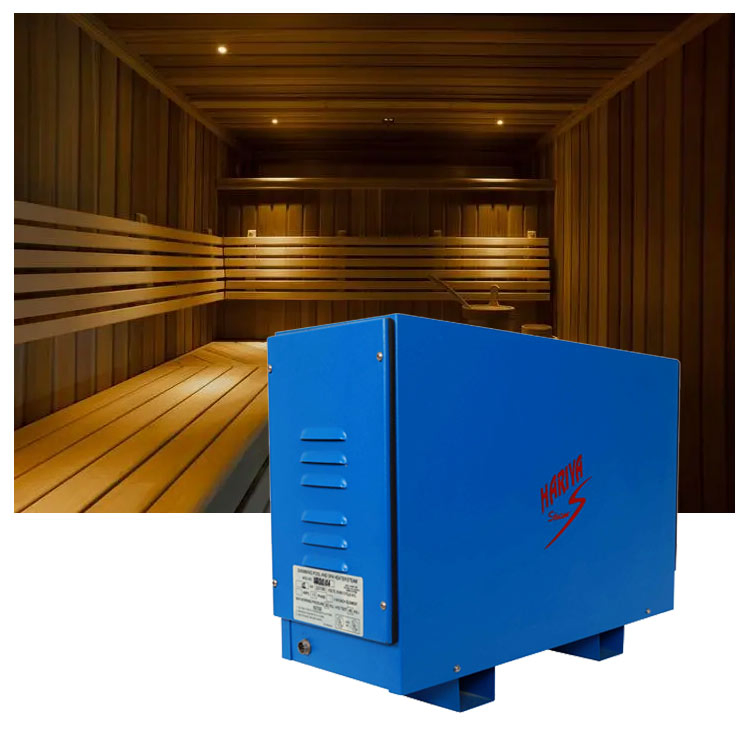 Электрический парогенератор для сауны с подсветкой