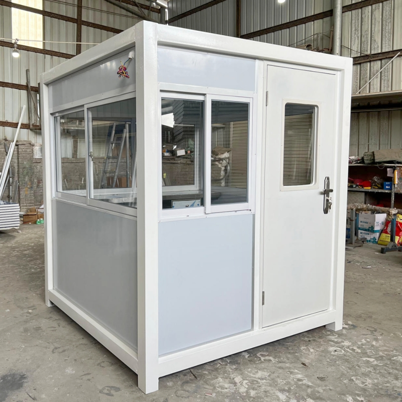 Best Seller Custom Steel Structure Luxury Modular Mobile Modern Portable Prefab Security Guard Container Houses for Prefabricated Kiosks Outdoor Use