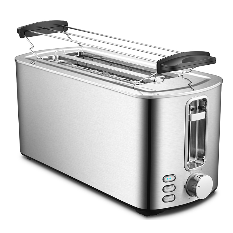 Tenfly Four-Slice Bread Machine Factory Custom Wide Slot Stainless Steel Toaster