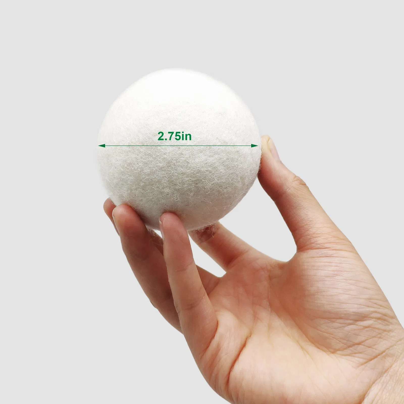 6 Pack Nature Organic 100% New Zealand Wool Dryer Balls for Laundry