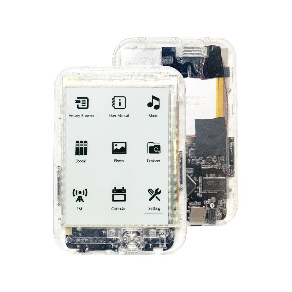 Transparent Product Jail Vehicle 6 Pulgadas E-book Reader Pocketbook