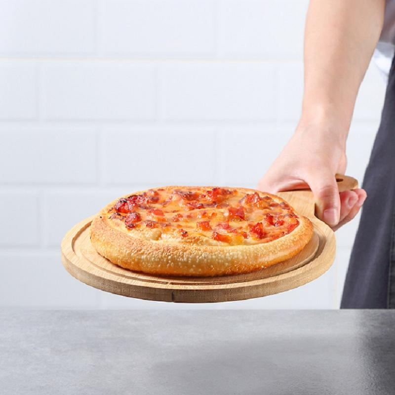 Bamboo Round Handle Pizza Cutting Board Kitchen Product with Factory Price