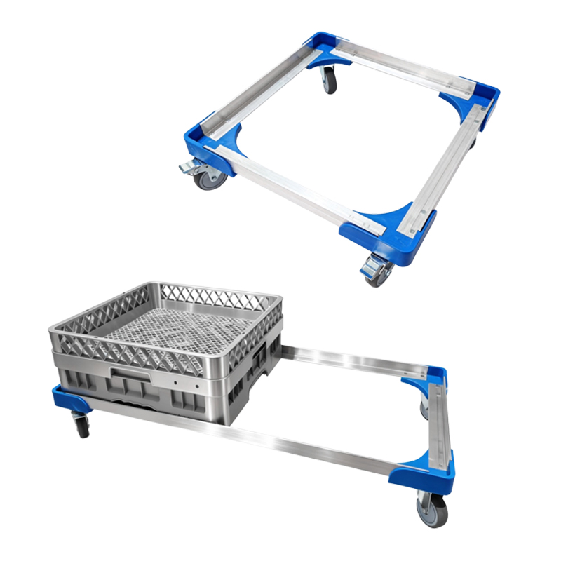 Heavybao Heavy Duty Restaurant Kitchenware Dish Glassware Rack Support Cart Trolley Dolly