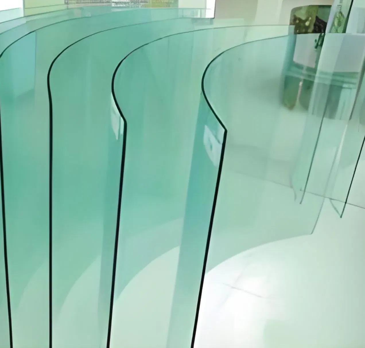 Premium Quality Unique Design Curved Tempered Glass Panels
