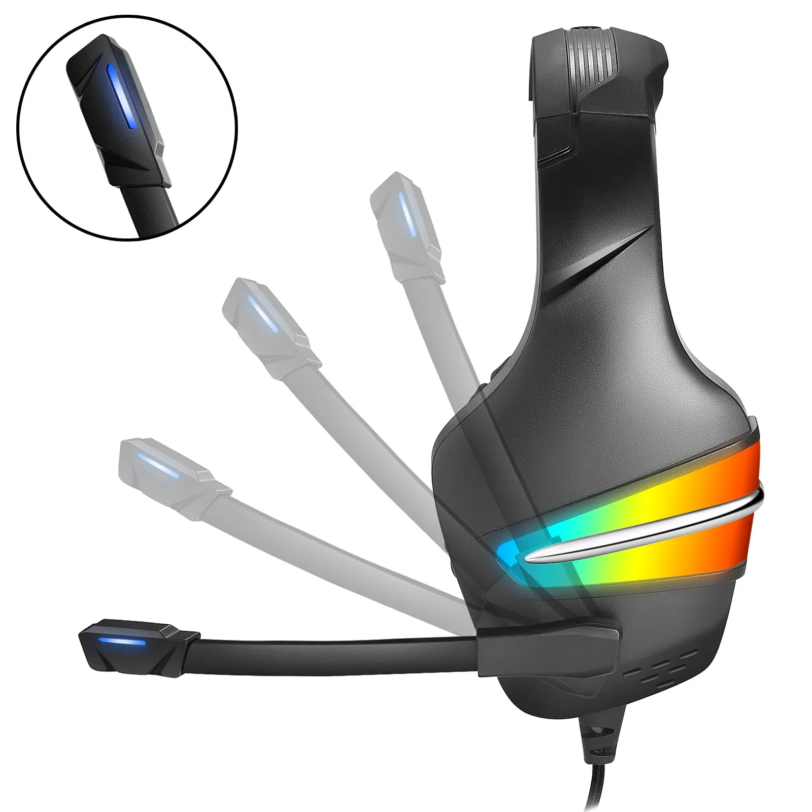 Игровые наушники Blueblack с микрофоном и шумоподавлением