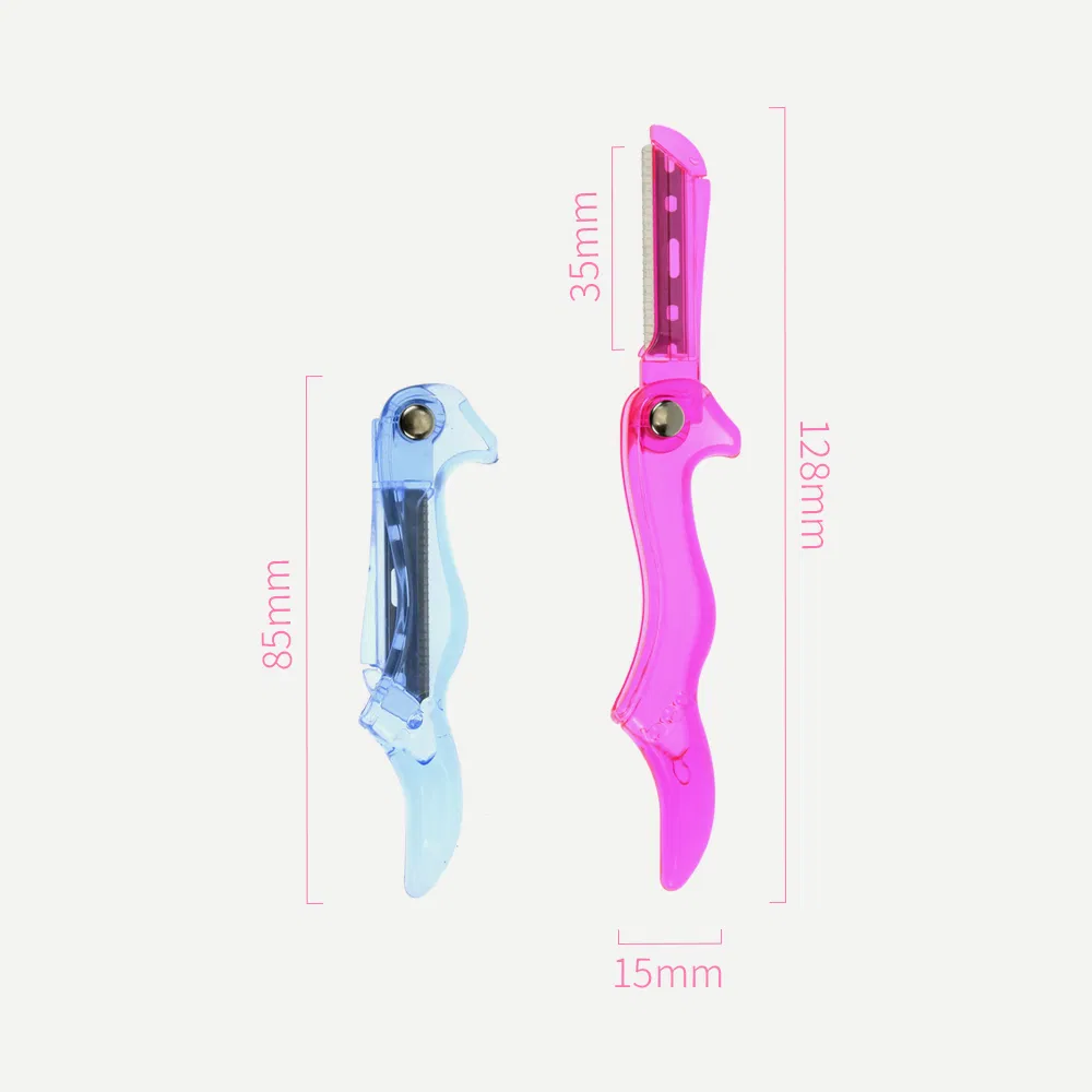 New Design Folding Paper Disposable Tool Women Facial Single Blade Safety Eyebrow Shaving Razor