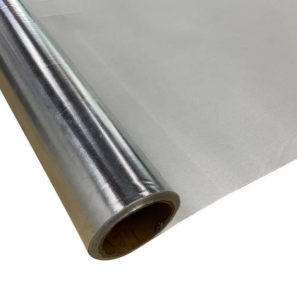 Vapor Barrier Fiberglass Insulation Aluminum Foil Coated Fiberglass Cloth for PIR Board