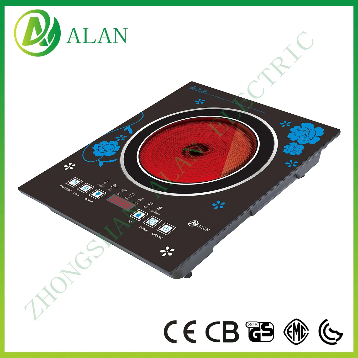 Aluminium Housing Cheap Price Traditional Knob Infrared Cooker Ceramic Hob for Middle East