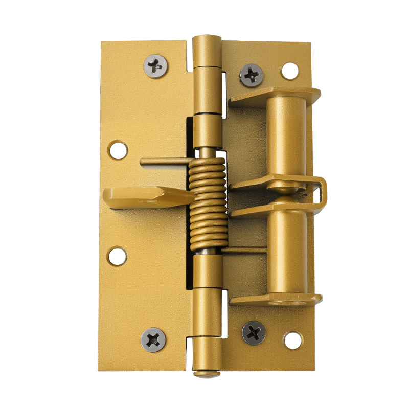 Multifunctional Door Closer with Automatic Closing Spring Hinge Buffering Function Invisible with Positioning, 90-Degree Right-Angle