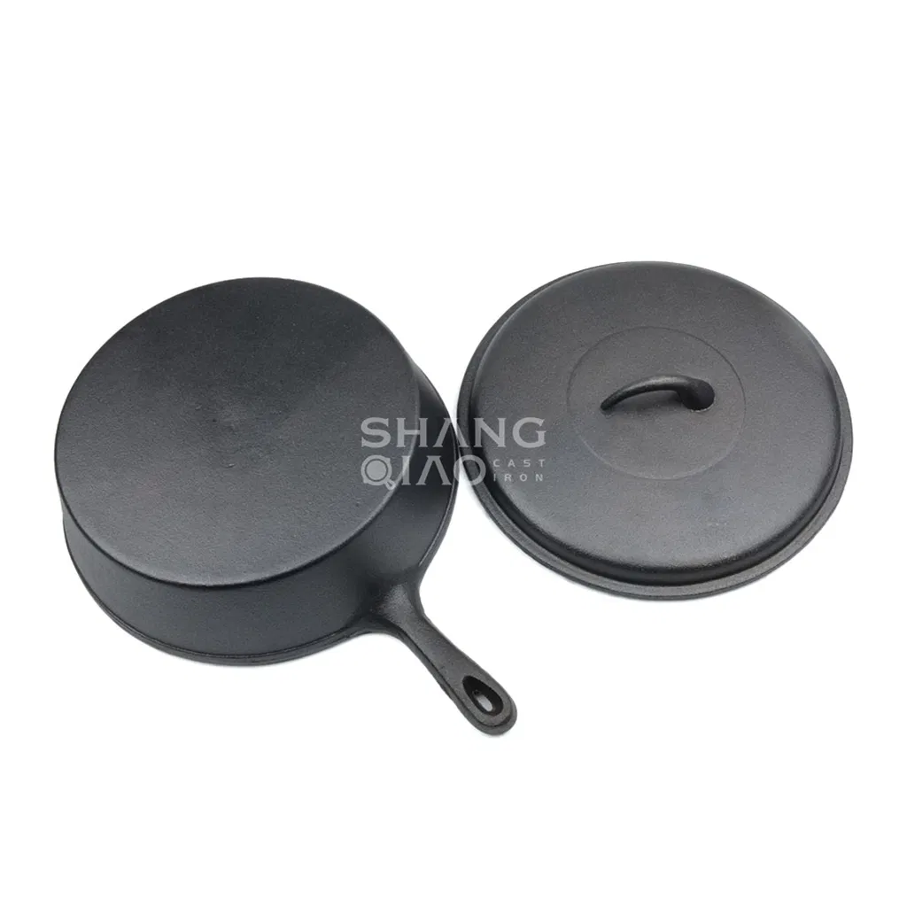 Чугунная жаровня Dutch Oven 2 в 1, 5.5 кварт