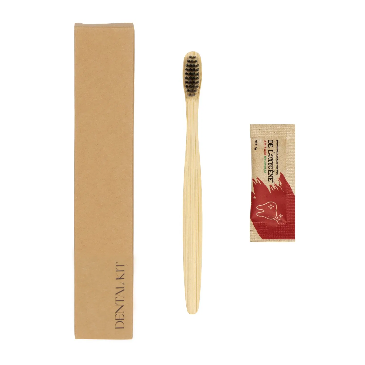 Dental Kit Eco-Packaging Hotel Adult Toothpaste Toothbrush for Cruise Lines