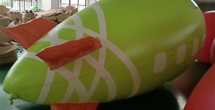 Outdoor Inflatable Advertising Blimp LED Lighting Inflatable Airship for Promotion