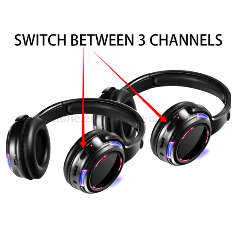 Беспроводные наушники Silent Disco, радиус 500м