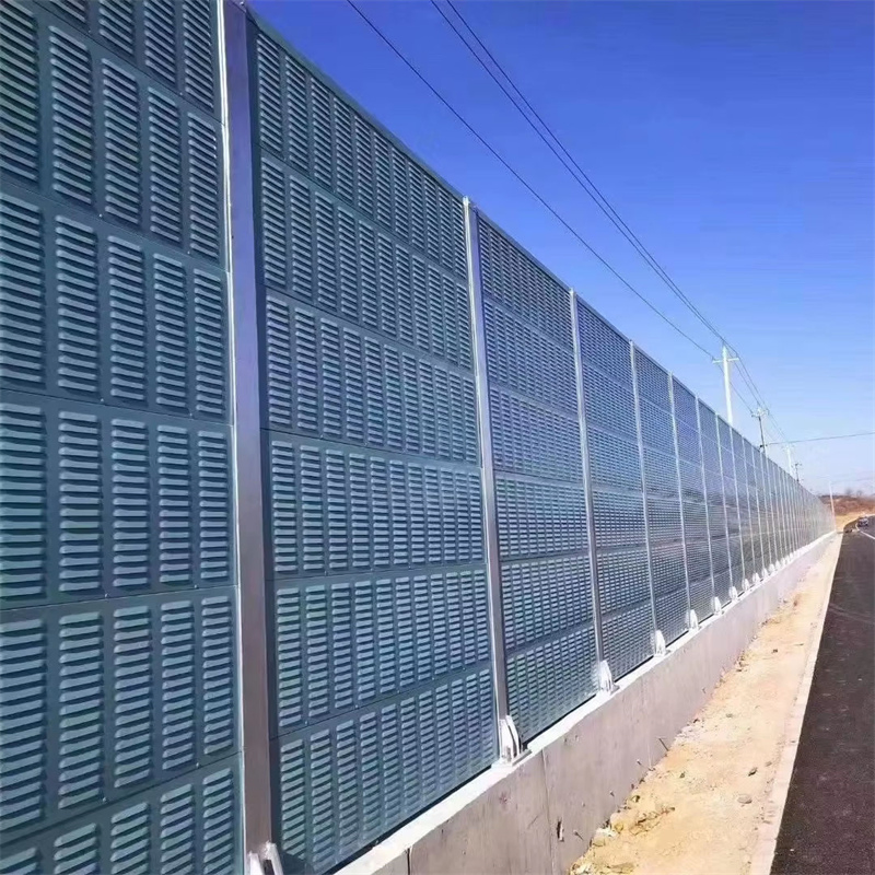 Hot Sale High Strength Soundproof Noise Barrier Sheet Reduction Acoustic Barrier Wall Durable Absorbing Louver Noise Barrier for Highway