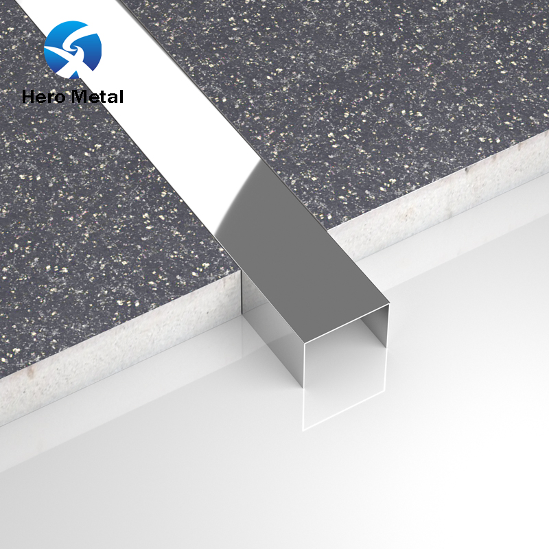 Stainless Steel U Shape Excellent Surface Tile Trim for Wall